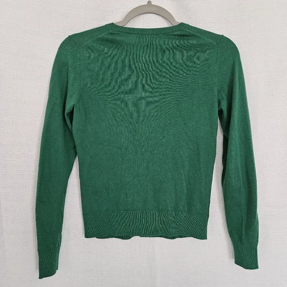 Button-Up Cardigan Green sweater Lightweight - Picture 2 of 6